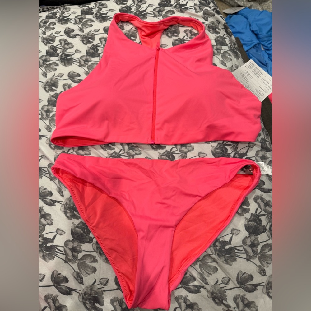 Fabletics Neon Pink Bikini Set